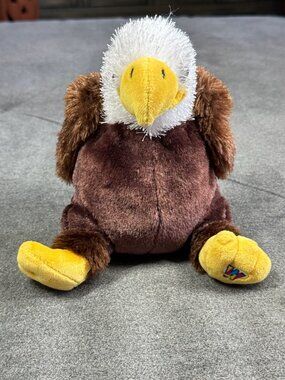 Ganz Webkinz HM214 Bald Eagle Plush Toy 8" Brown & Yellow Stuffed Animal Polyest